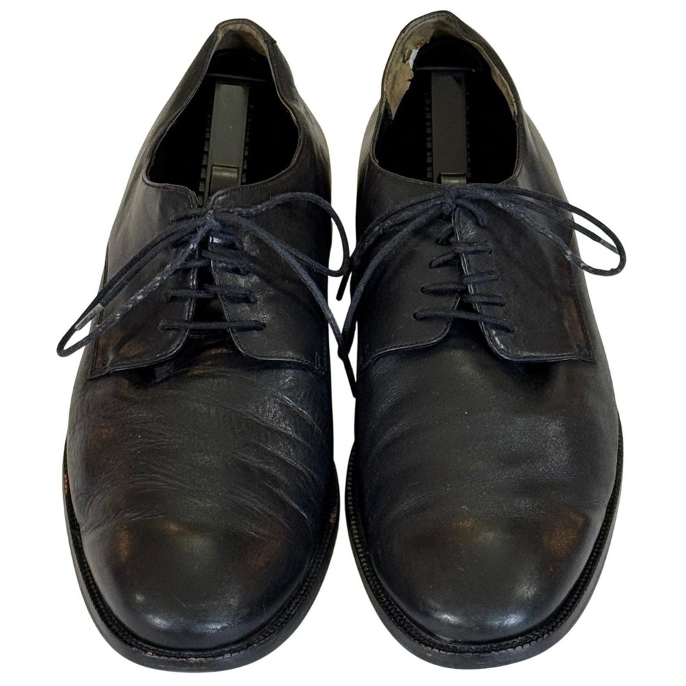 Cole Haan Black Leather Cap Toe Derby Dress Shoes 13M Men's Lace-Up Oxford